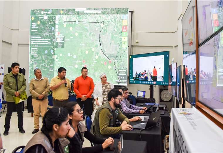 El centro de monitoreo fue instalado en la ciudad de Santa Cruz