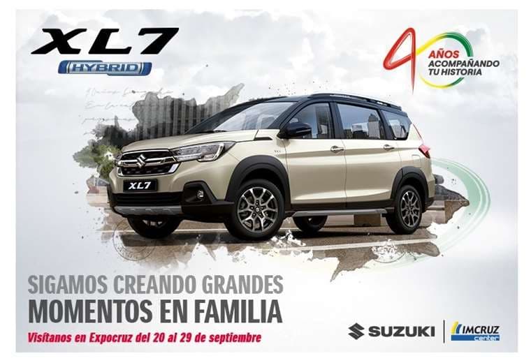 Suzuki Bolivia 40 años acompañando tu camino presente en EXPOCRUZ con la presentación de la nueva XL7 Hybrid