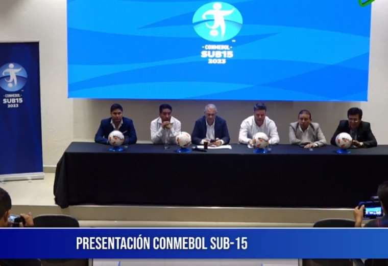 El Torneo Conmebol Sub-15 ya fue presentado. Foto: Captura de pantalla